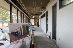 Photo of preview of renovated space at UW-Parkside