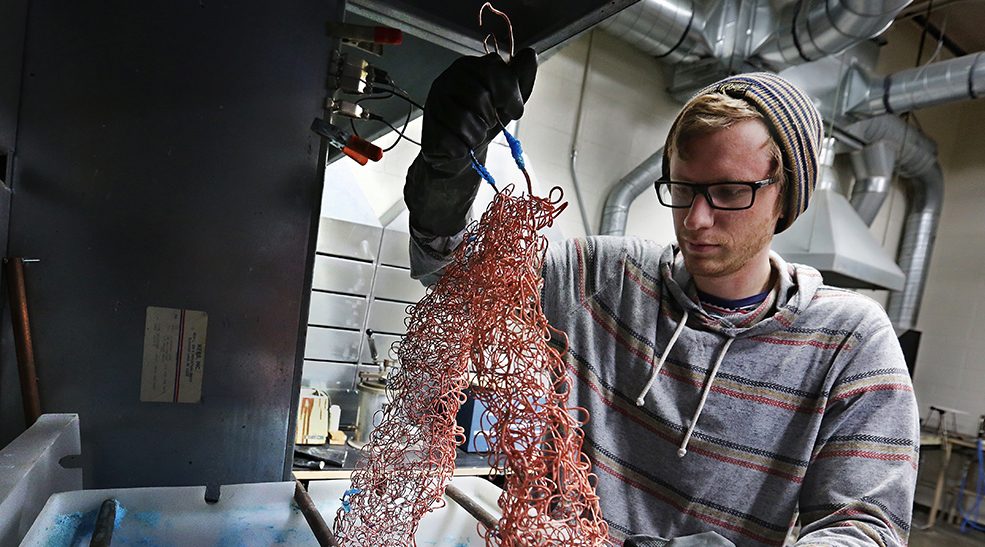 UW-Whitewater metals and jewelry student forms art with meaning