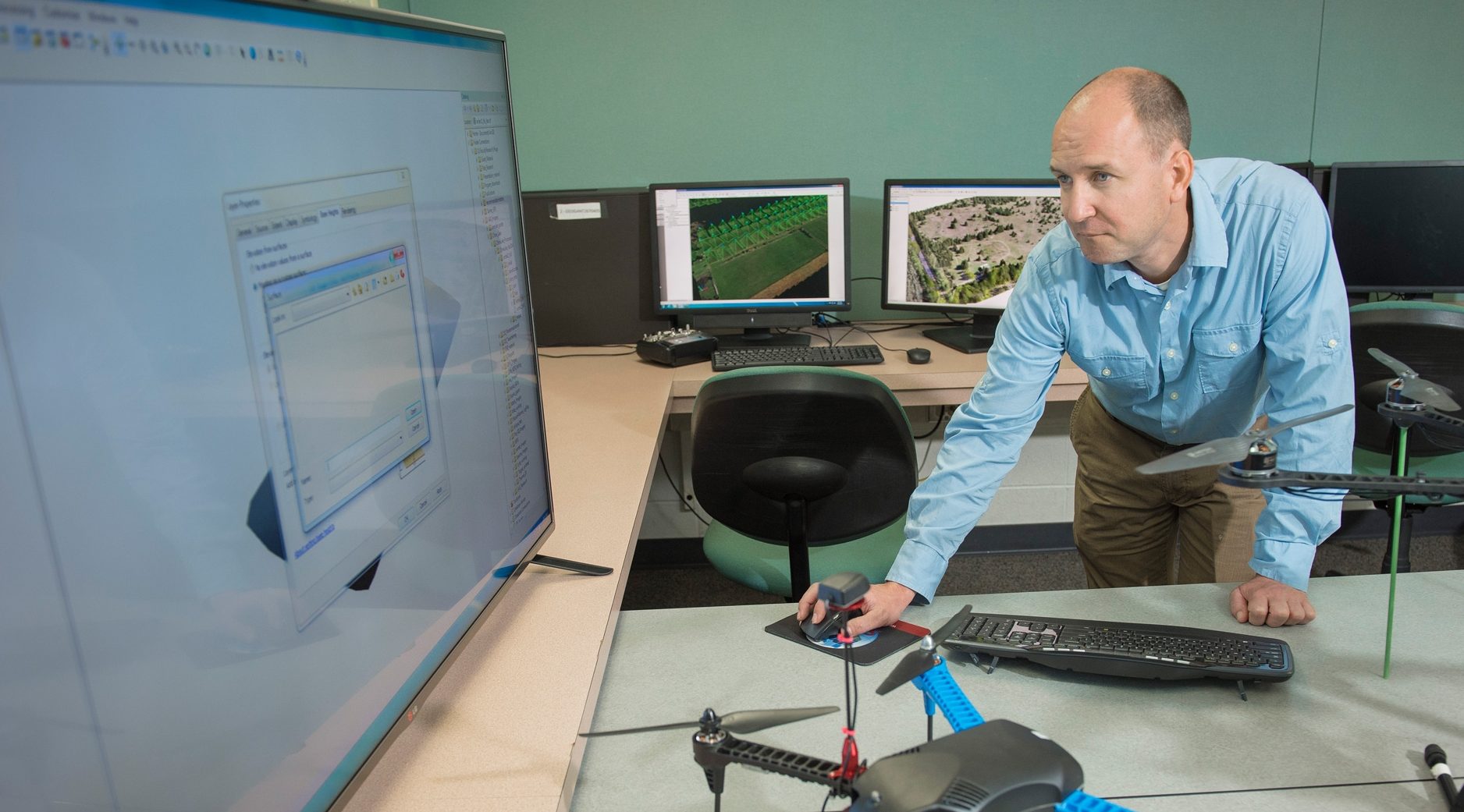 Business donates drone to support UW-Eau Claire geospatial program