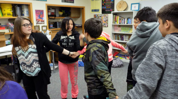 UW-Stout classes mentor middle-schoolers at Ojibwe School in Hayward