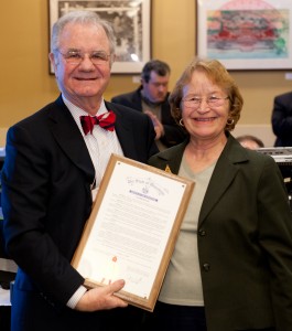 Regent Walsh and  Judith Temby
