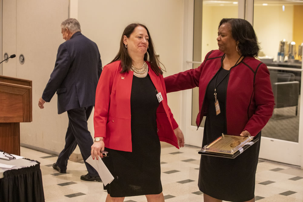 Photo of Regents Walsh and Stanford Taylor